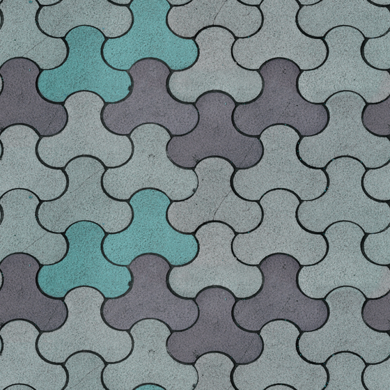 Green Floor Tile 3D Model for Interior Design