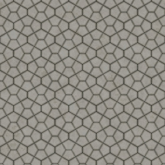 Floor Tile 3D Model 111 in Gray