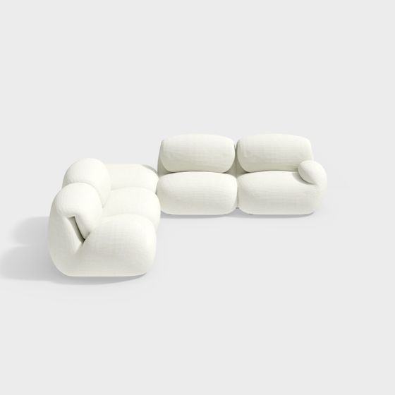 Cloud Sofa 3D model – Modern Minimalist Design