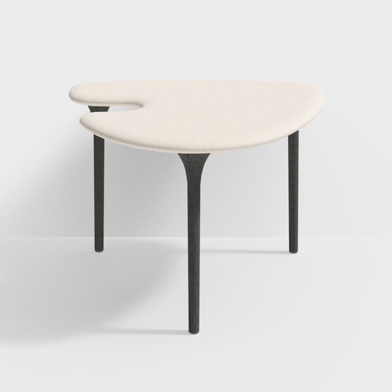 Stylish Low-Poly Side Table 3D model for Modern Interiors