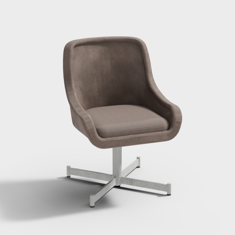 Bumper Side Chair 4 Star Base Low Arms