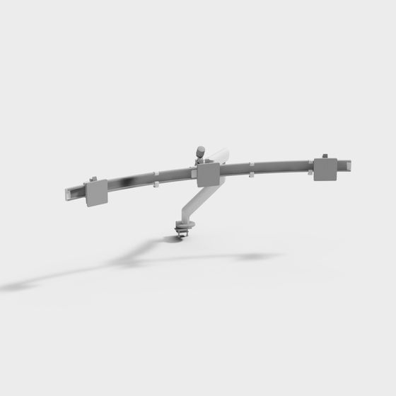 Lever Arm 3D Model with Low Polygon Design