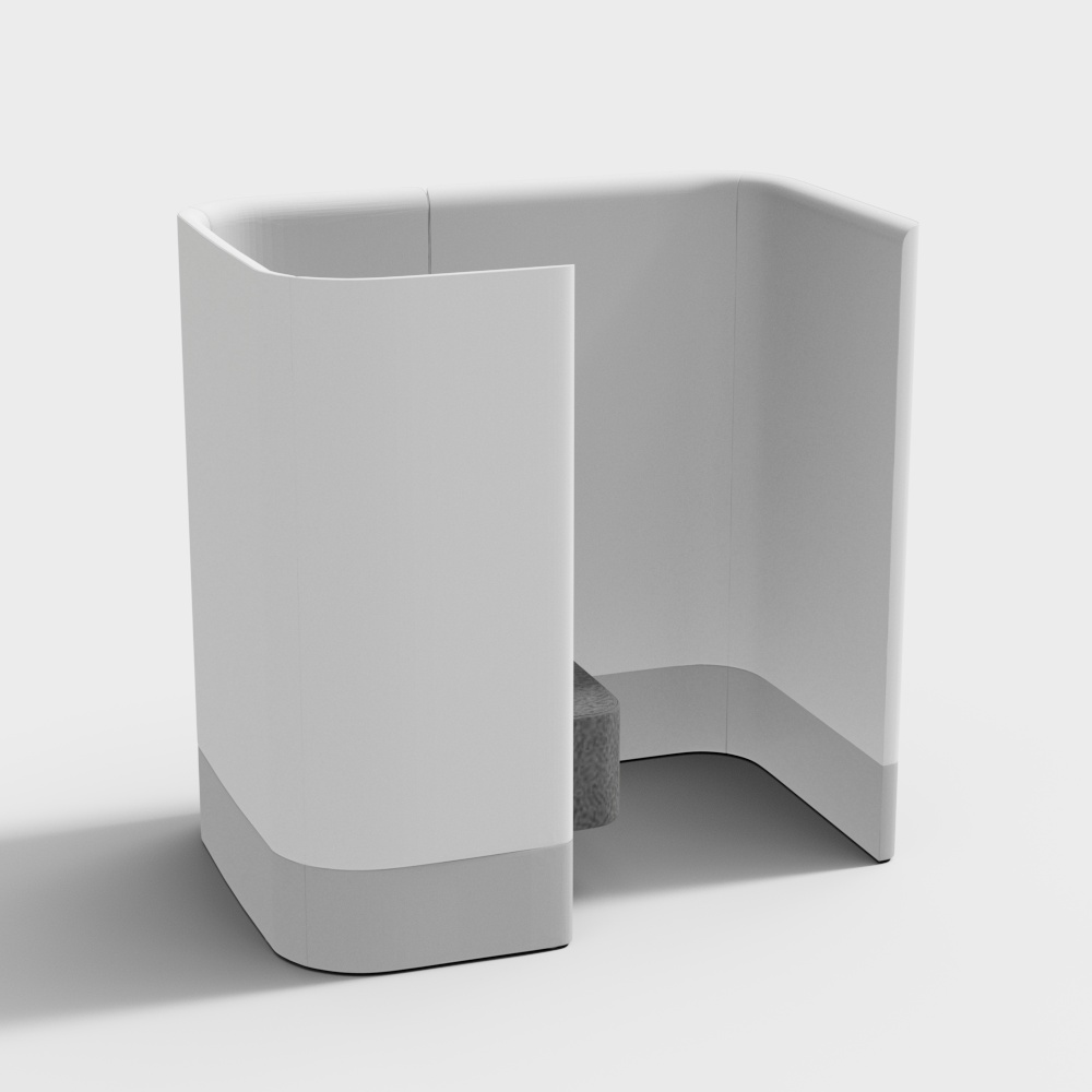 Pullman Chair Pod Plinth Base Screen Left