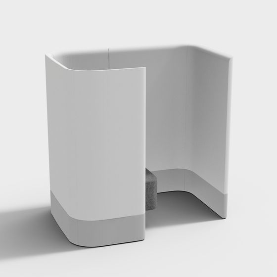 City Corner Low-Poly 3D Model