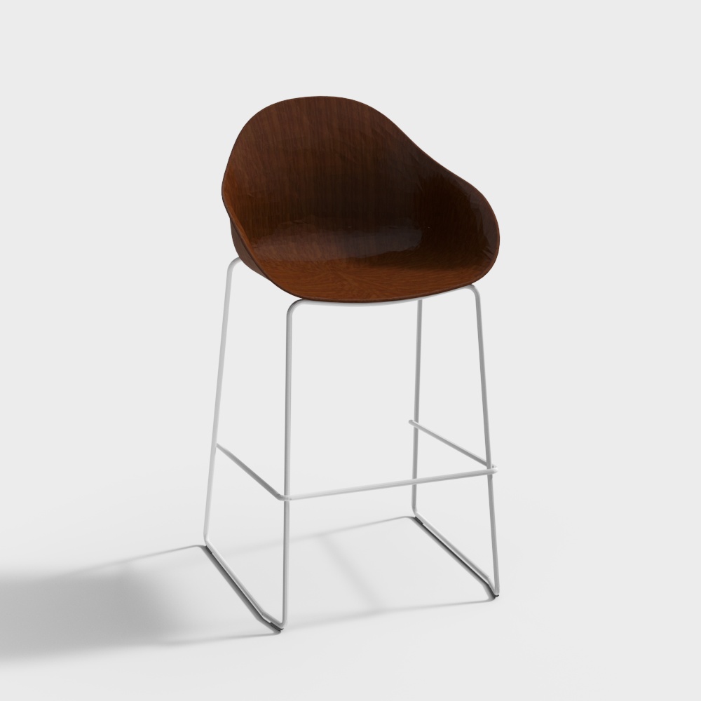 Ruby Stool Bar Height Sled Base Nonupholstered