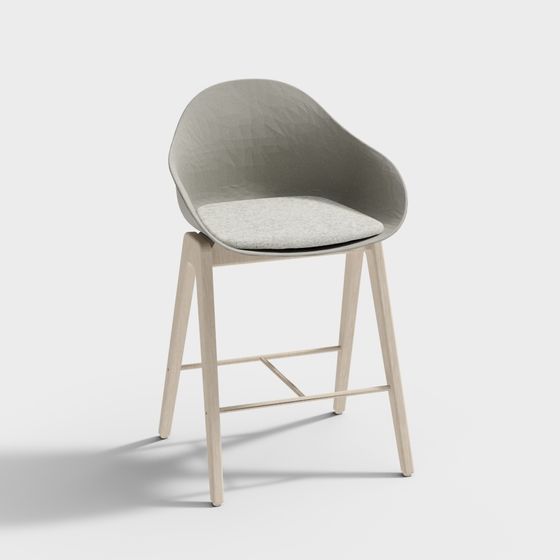 Elegant Minimalist Chair 3D model
