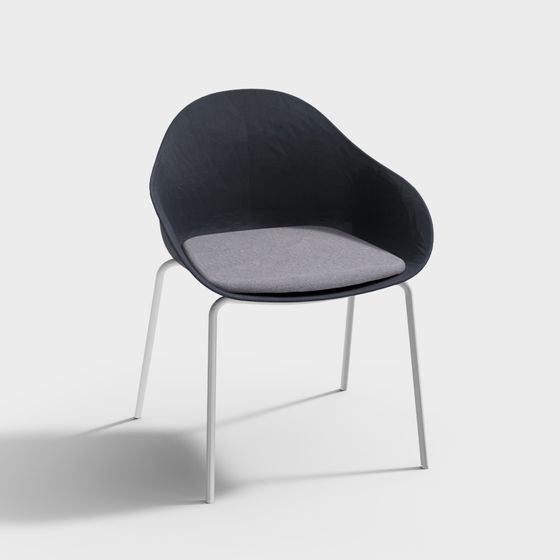 Streamlined Lounge Chair 3D model