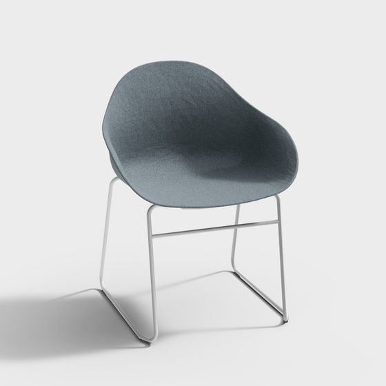 Sleek Modern Lounge Chair 3D model