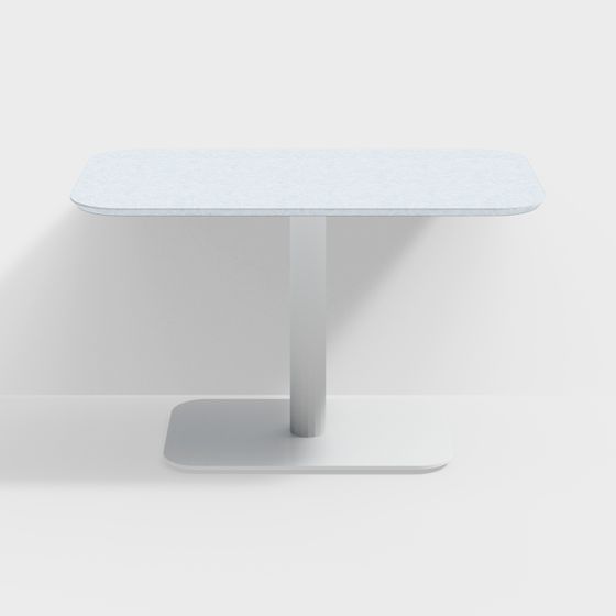 Stylish Minimalist Dining Table 3D model