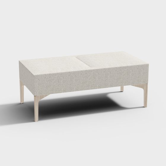 Urban Bench 3D model for Modern Interiors