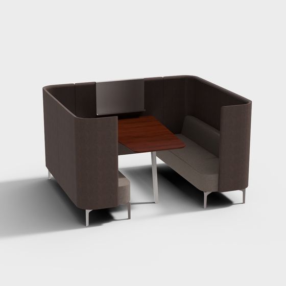 Urban Corner Sofa 3D model for Modern Spaces