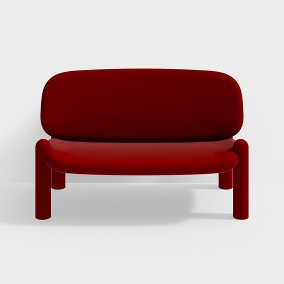Urban Red Chair 3D Model