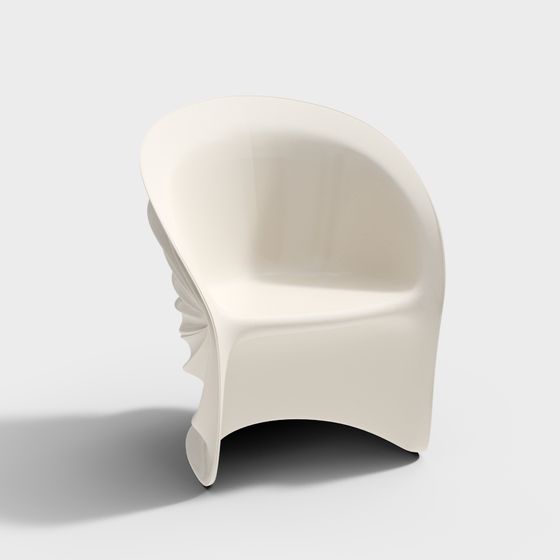 Sleek Minimalist Chair 3D model