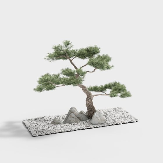 Low Poly Pine Tree 3D model for Natural Landscapes