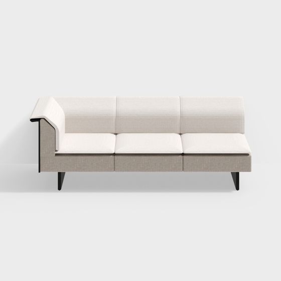 Urban Comfort 3D model Sofa for Modern Spaces