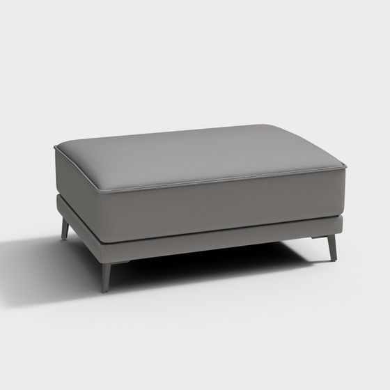 Urban Comfort Ottoman 3D model for Modern Spaces