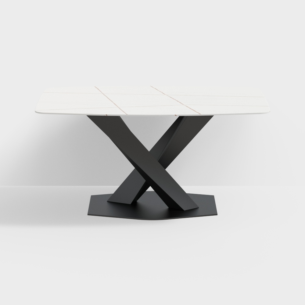 Modern style 1.6m slate dining table