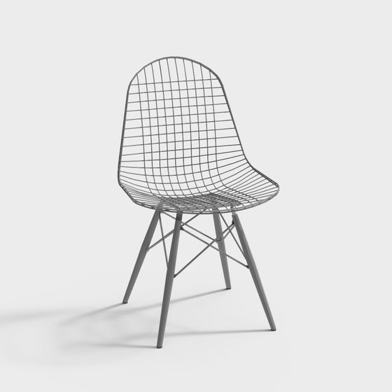 Stylish Mesh-Line Chair 3D model