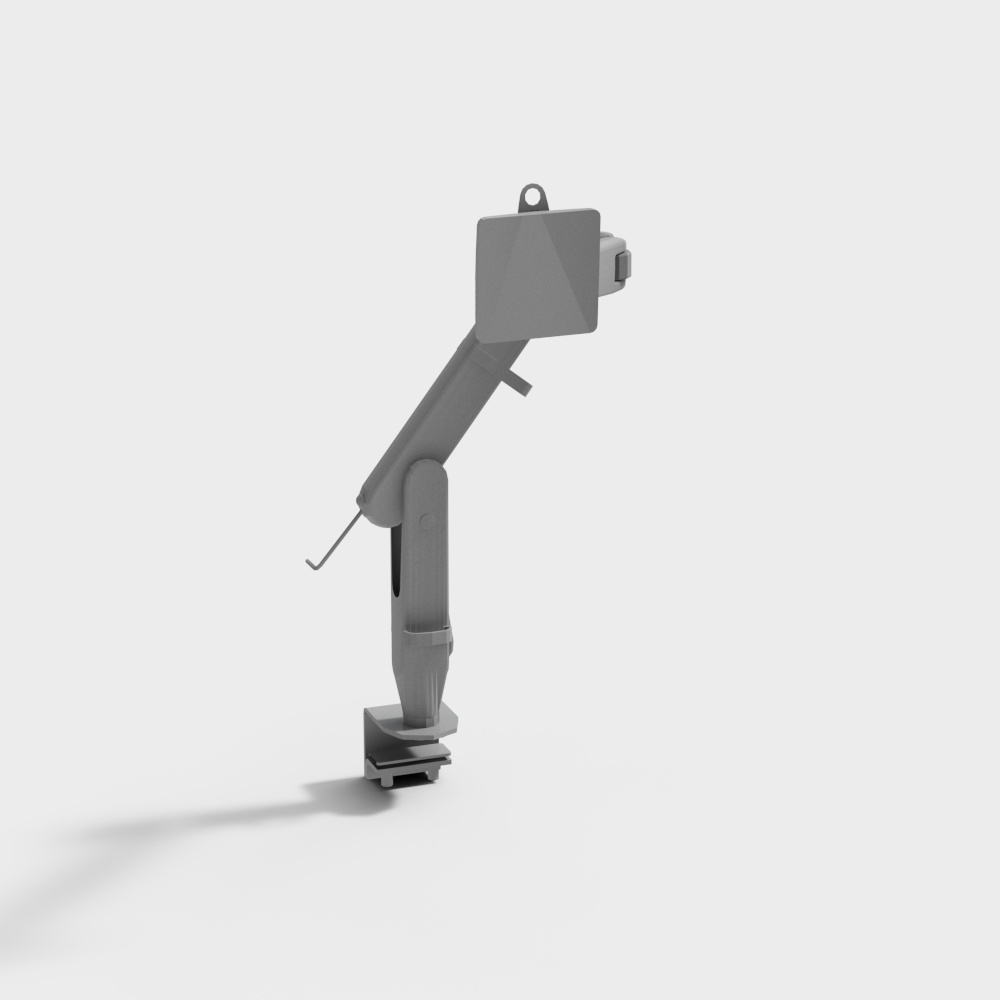 Sleek Low-Poly Selfie Stick 3D Model