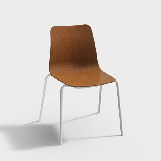 Viv 無扶手側椅 4 條腿底座