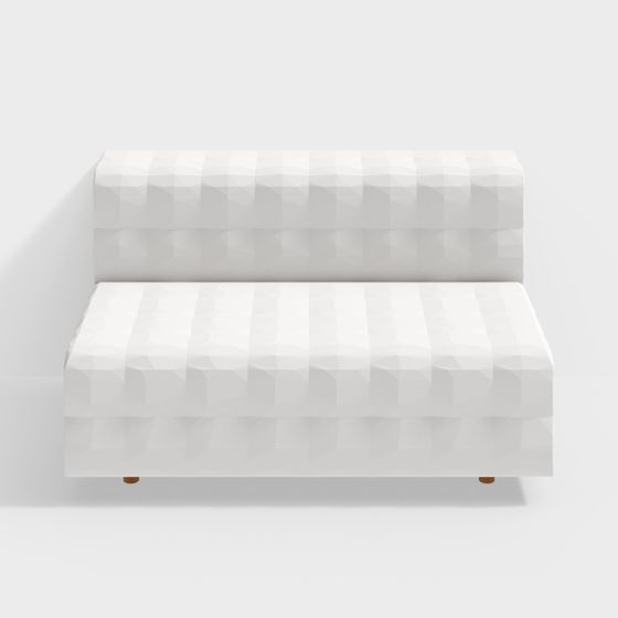 Futuristic Low Poly Geometric Sofa 3D model