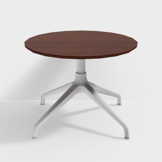Low Poly Round Table 3D model Design