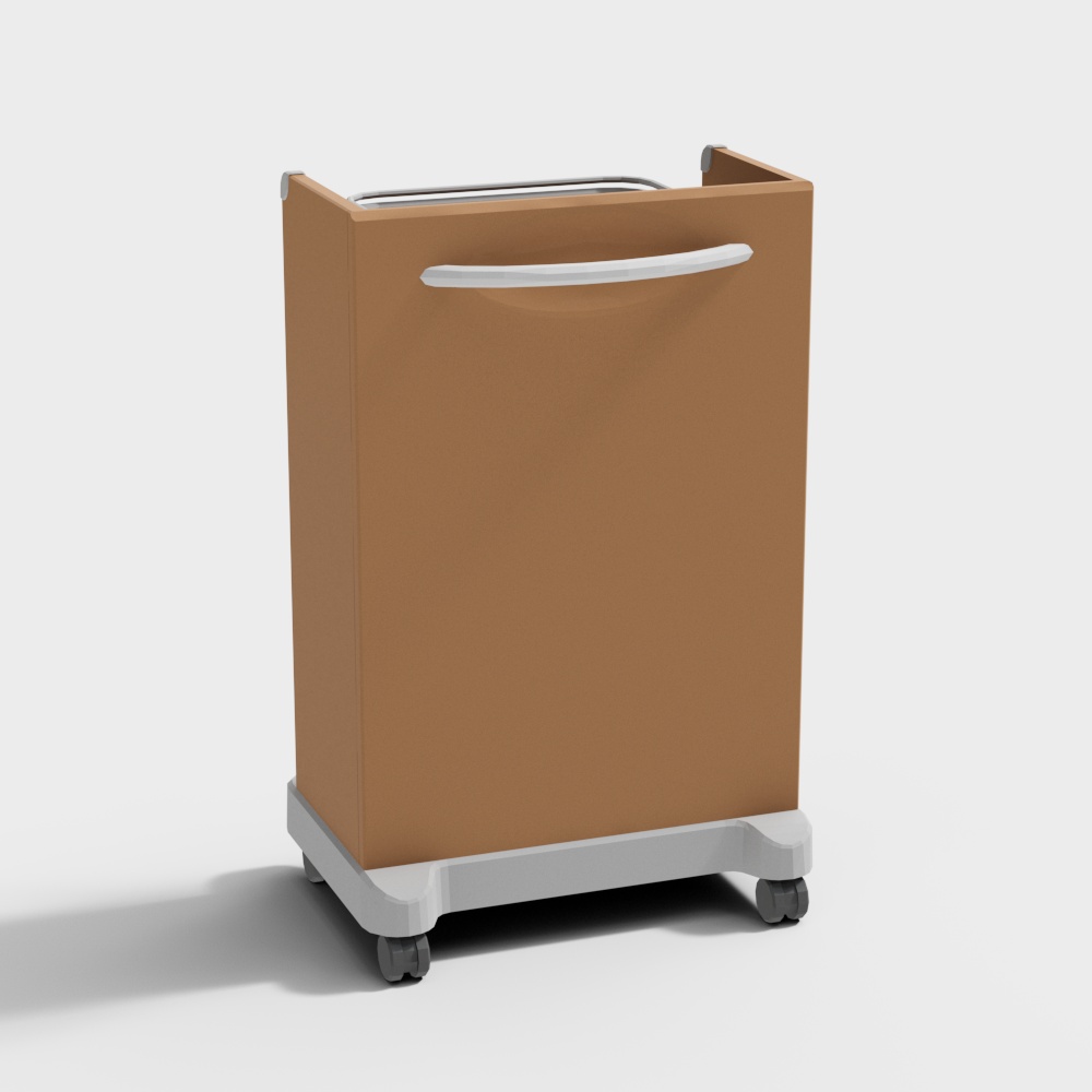 Minimalist Mobile Storage Cabinet 3D model