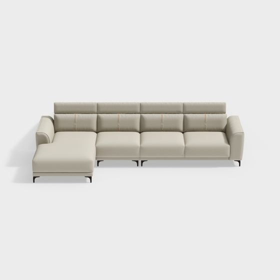Urban Comfort 3D model Sofa for Modern Spaces