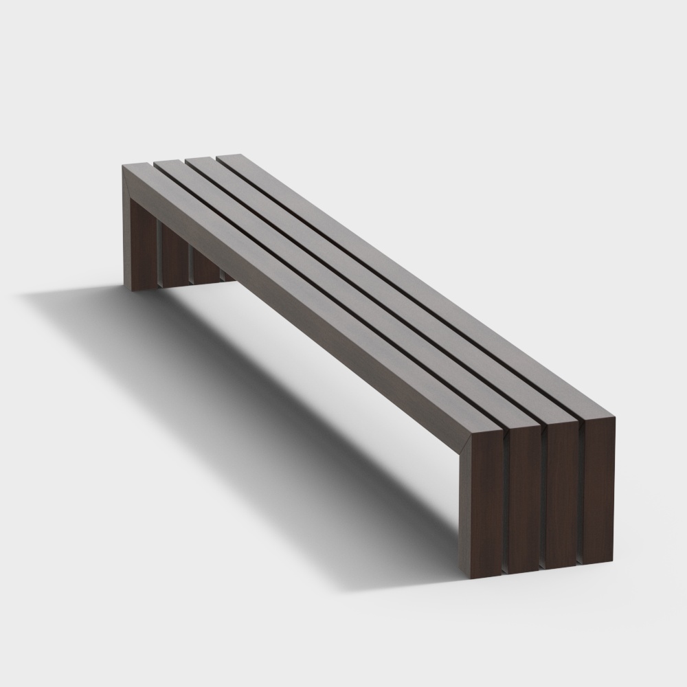 Garden wooden stool 2