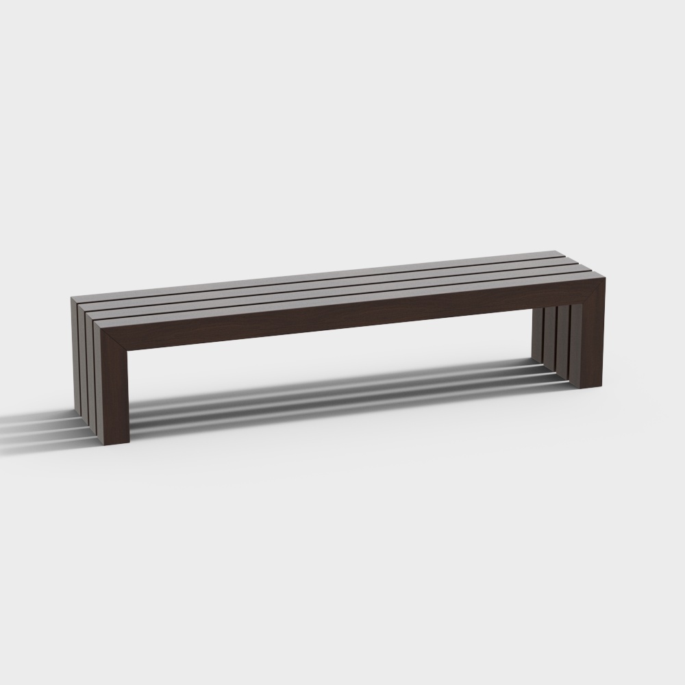 Outdoor Garden Grille Wooden Stool 1