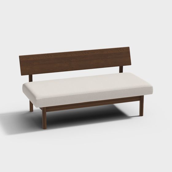 City Bench 3D model for Modern Design