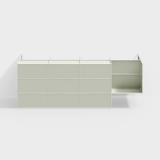 Modular Storage Rack 3D model for Versatile Use