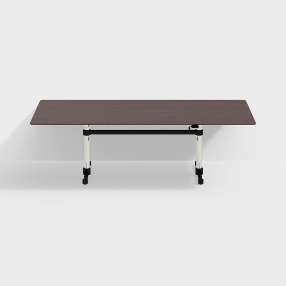 Adjustable Height Office Desk 3D model