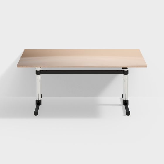 Stylish Adjustable Height Office Desk 3D model