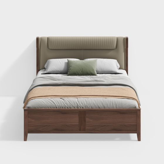 Urban Retreat 3D model Bed for Modern Interiors