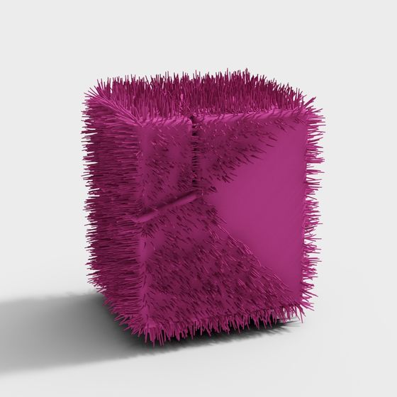 Fuzzy Cube 3D model for Creative Projects