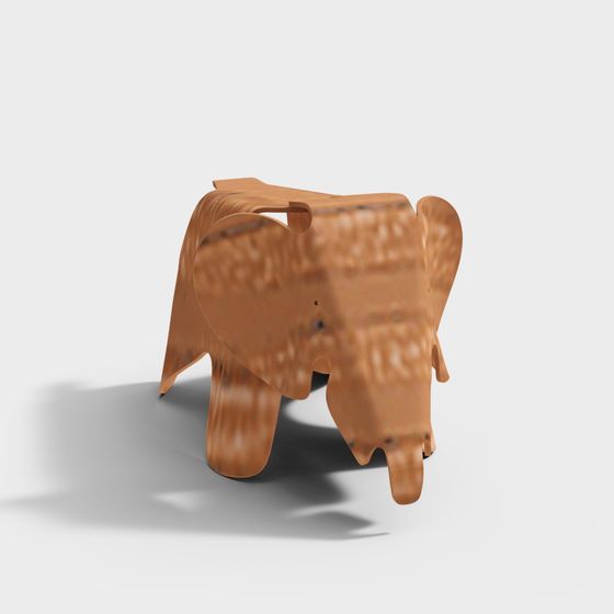 Charming Low-Poly Elephant 3D model