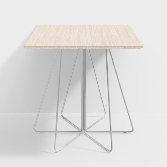 Minimalist Table 3D model for Contemporary Spaces