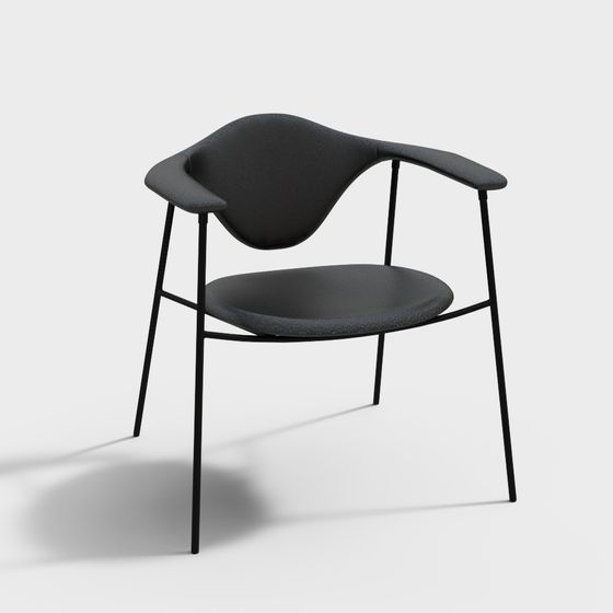 Streamlined Lounge Chair 3D model