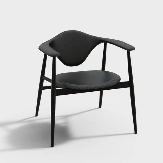 Urban Leisure Chair 3D model for Creative Spaces