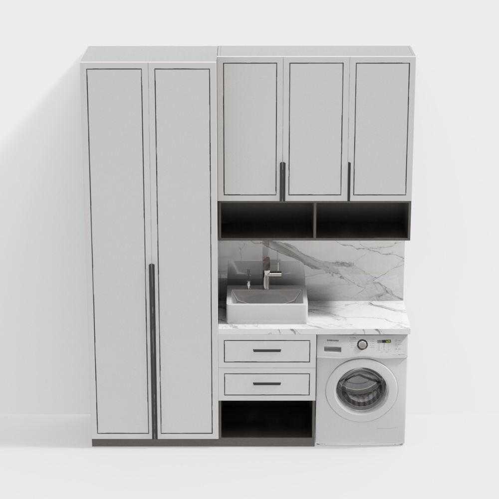 New Chinese balcony cabinet