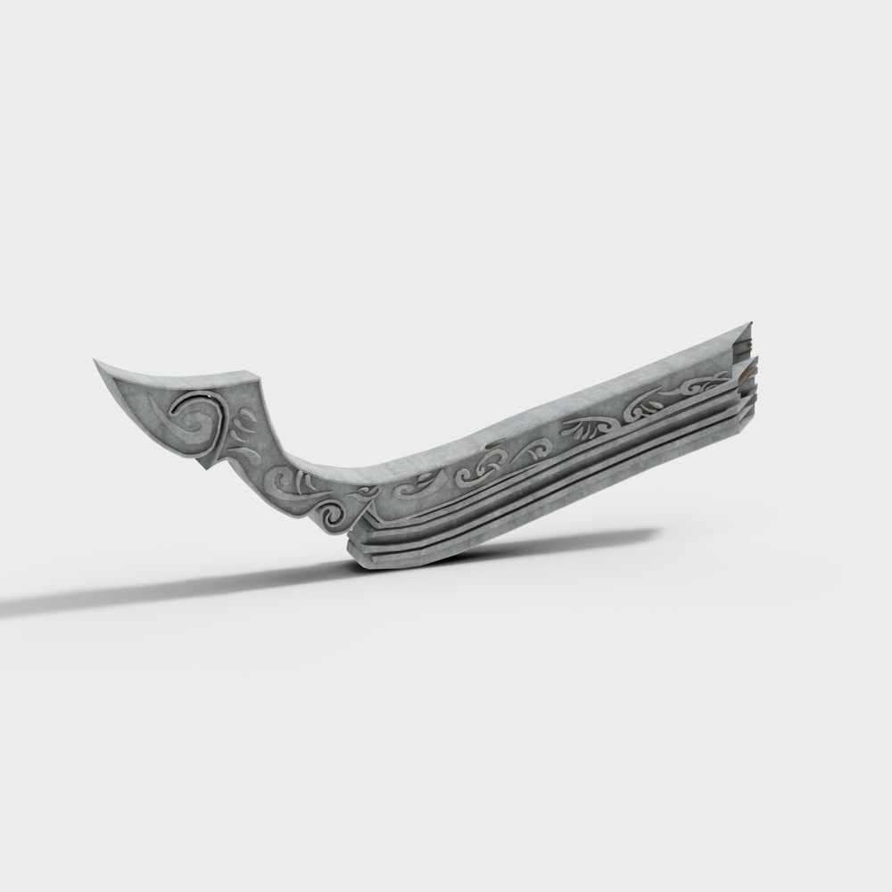 Ancient Elegance Sword Hilt 3D model