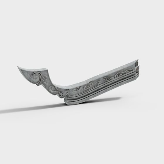 Ancient Elegance Sword Hilt 3D model for Creative Projects