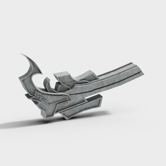 Time Rift Low-Poly Weapon 3D model
