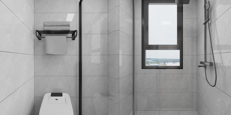 Modern Transitional Bathroom with Gray Tone