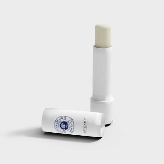 Minimalist Lip Balm Tube 3D model