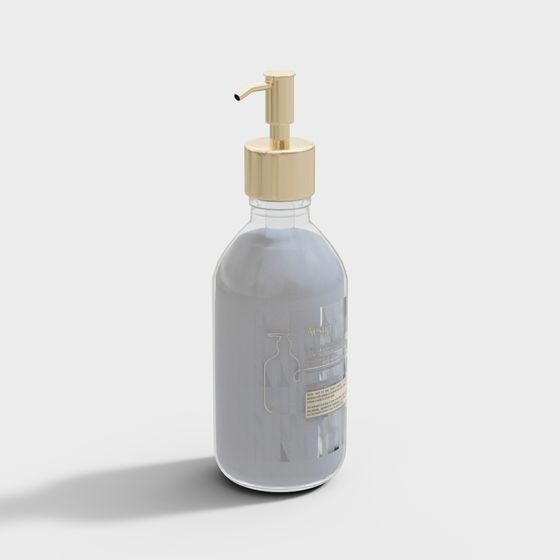 Stylish Liquid Soap Dispenser 3D model for Modern Decor
