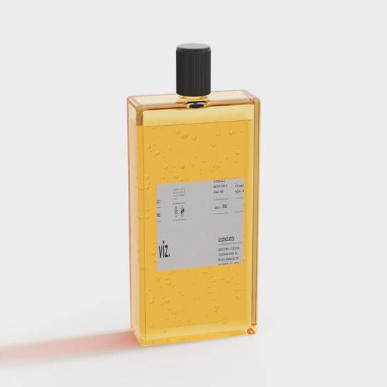 Elegant Low-Poly Perfume Bottle 3D model