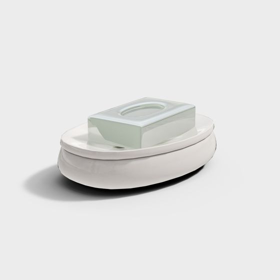 Stylish Minimalist Soap Dish 3D model for Bathrooms