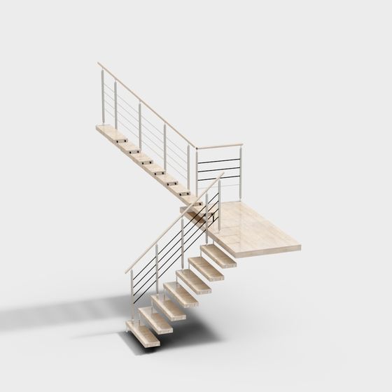 Urban Staircase 3D Model